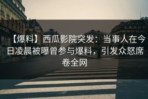 【爆料】西瓜影院突发：当事人在今日凌晨被曝曾参与爆料，引发众怒席卷全网